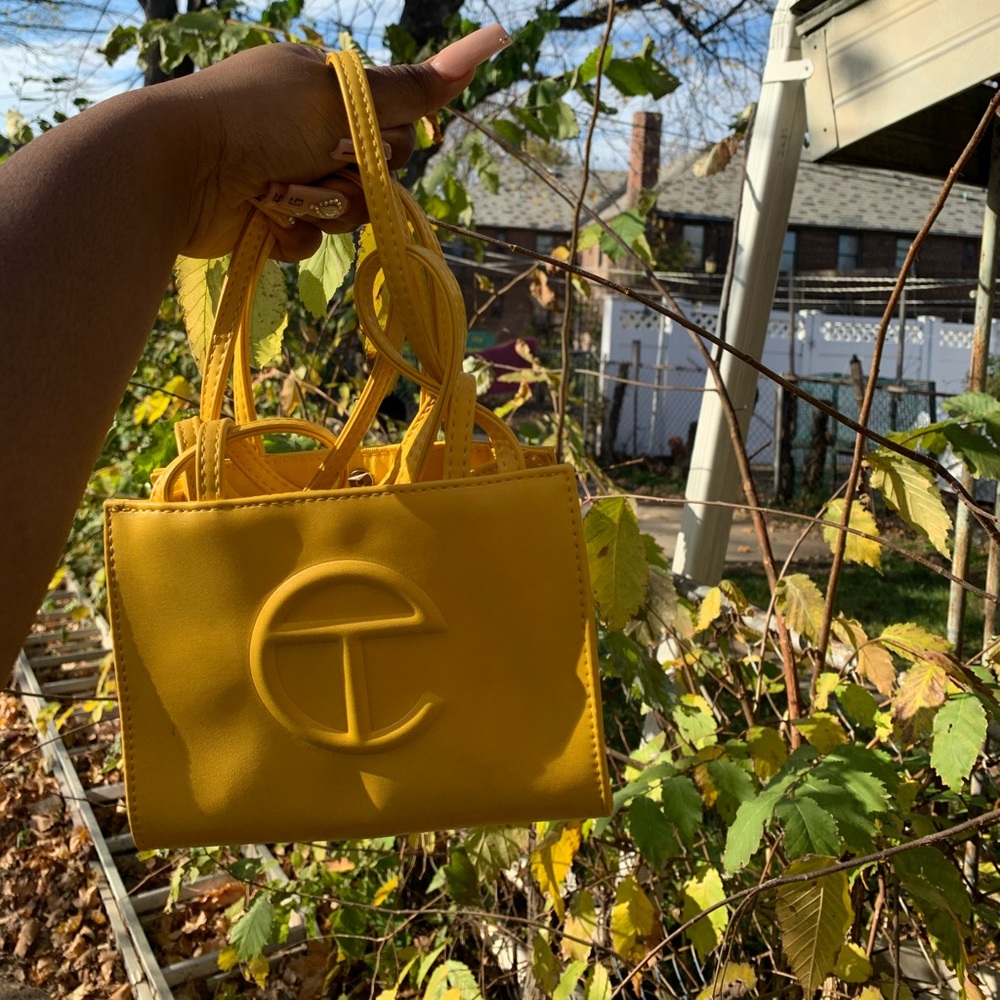 SMALL YELLOW TELFAR BAG